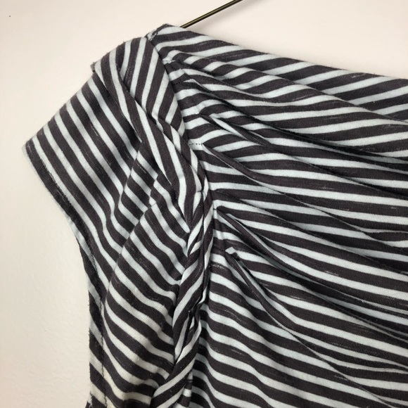Delletta | Stripped Boat Neck Blouse - Picture 5 of 7